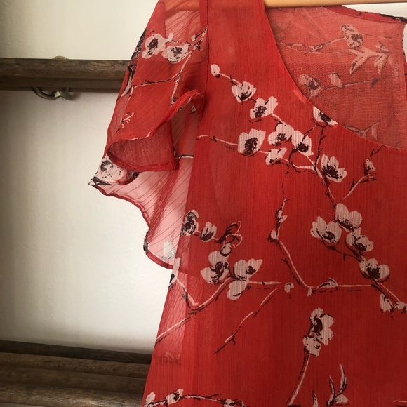 💄 sheer, flowy blouse - Picture 4 of 7